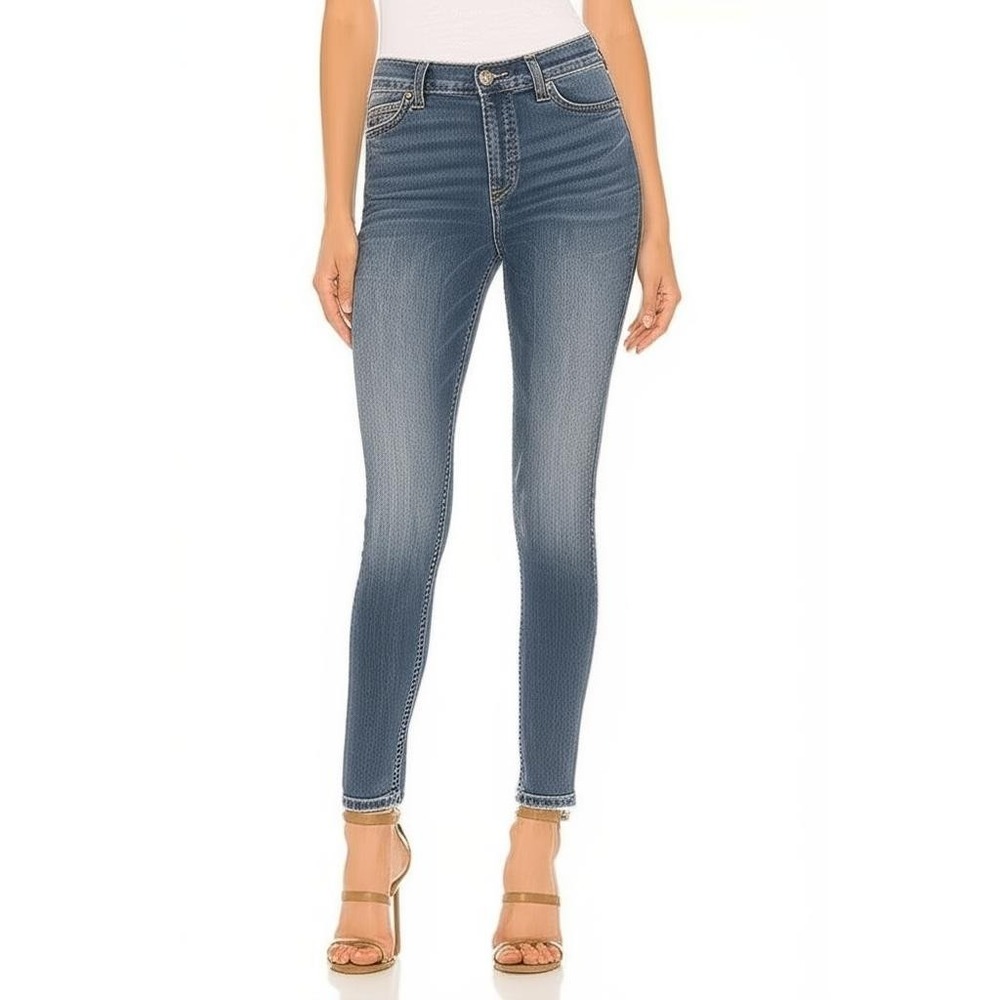 TOPSHOP Jeans W26‎ L30 Blue Moto Jamie Mid Rise Skinny Classic Casual Stretch